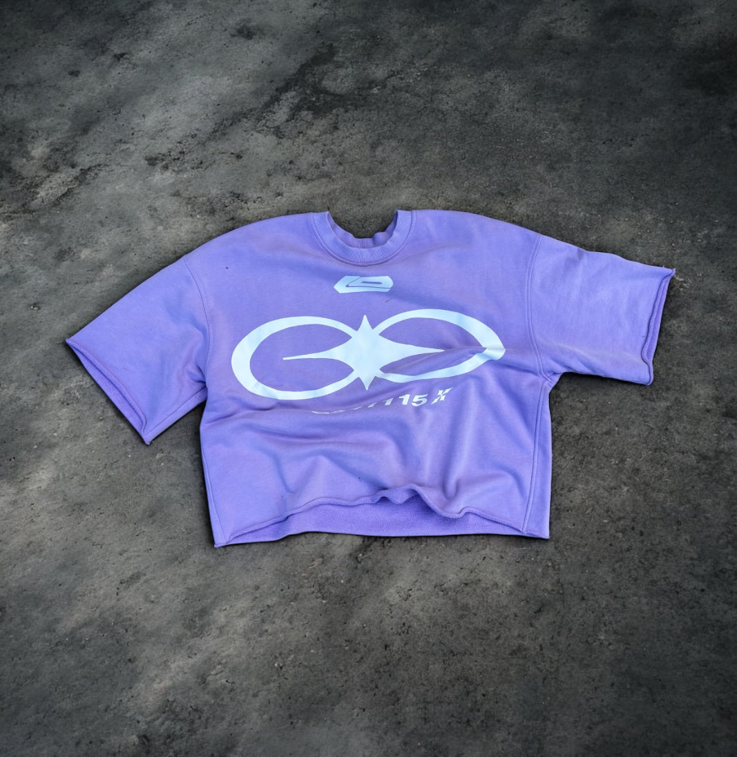 LOSTDEVINE god code heavyweight lavender shirt