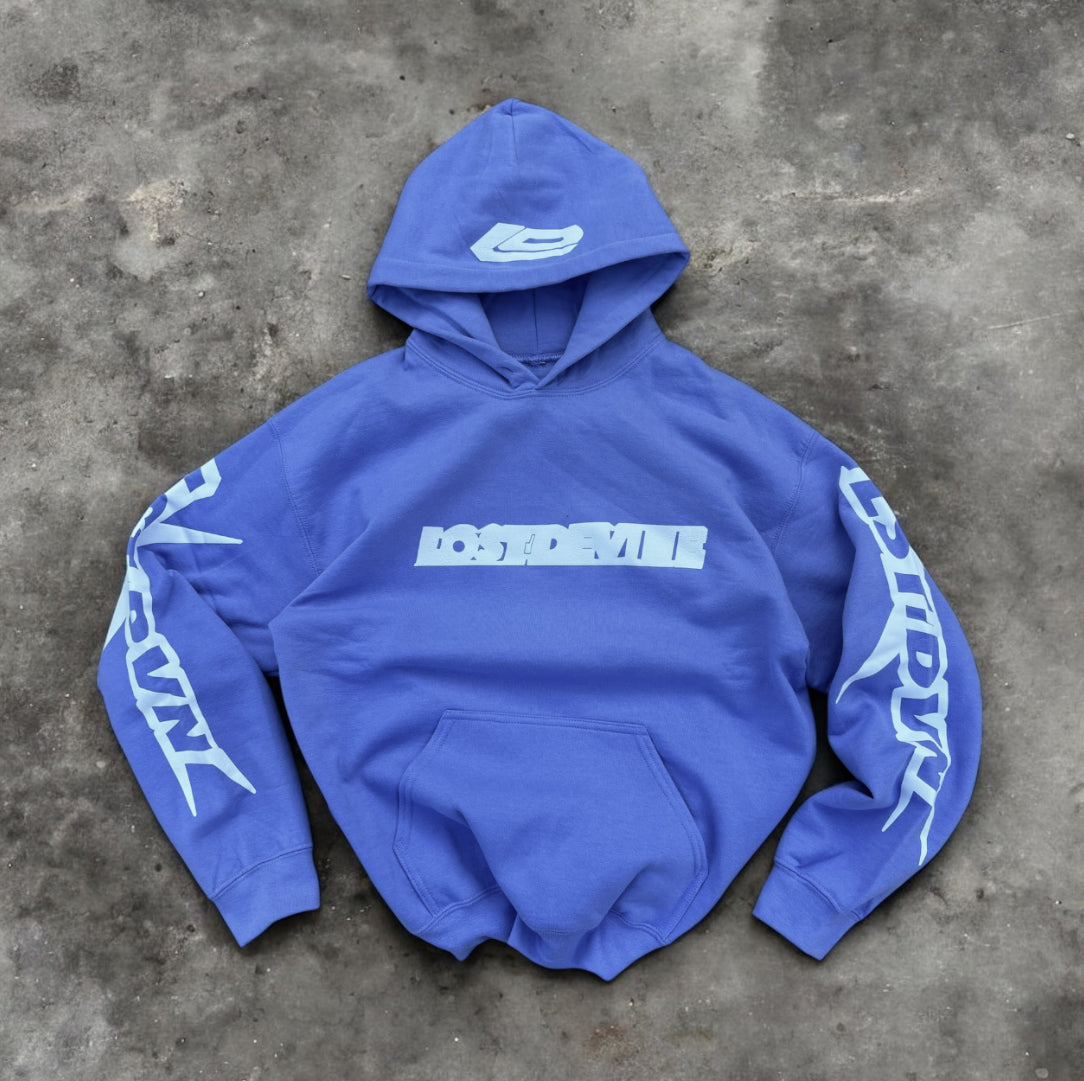LOSTDEVINE blu lavender hoodie
