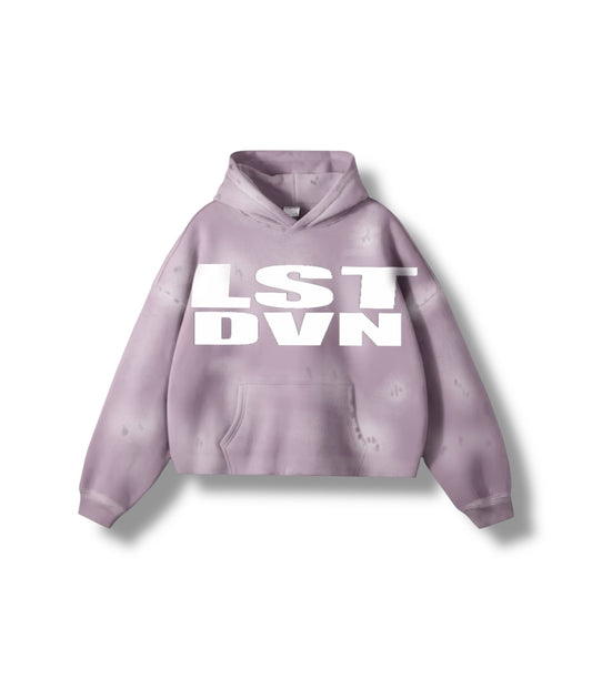 LOSTDEVINE "dirty lavender" faded soft hoodie