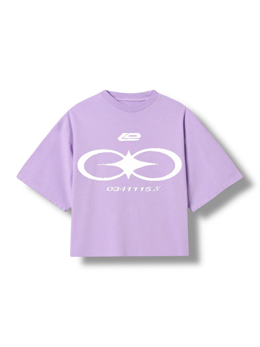 LOSTDEVINE god code heavyweight lavender shirt