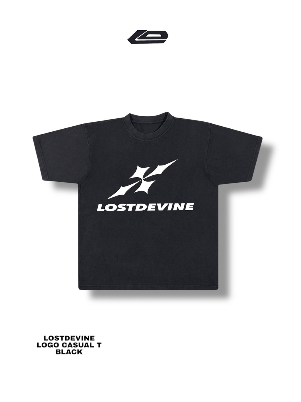 LOSTDEVINE classic hemmed white t-shirt