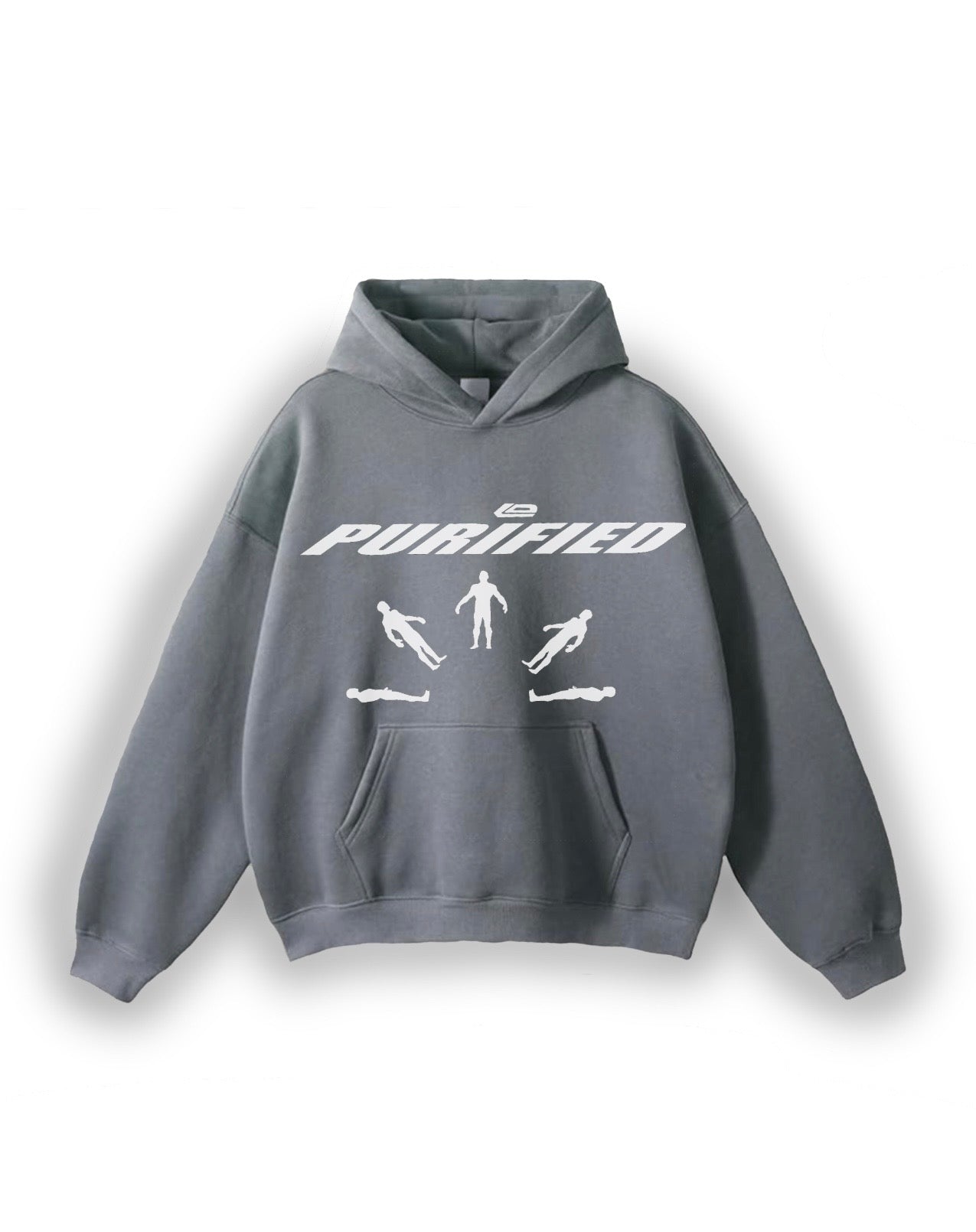 LOSTDEVINE LIMITED ADDITION purified smoke grey hoodie