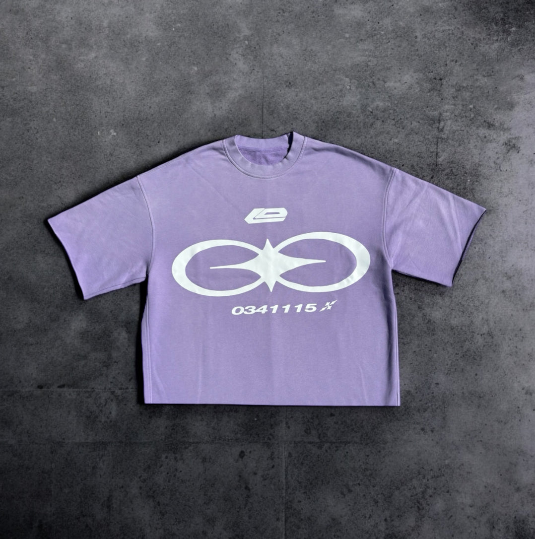 LOSTDEVINE god code heavyweight lavender shirt