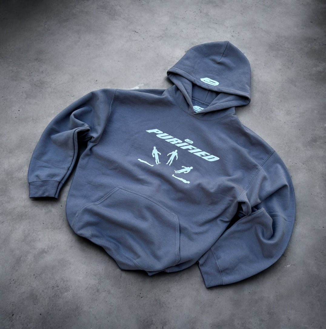 LOSTDEVINE LIMITED ADDITION purified smoke grey hoodie