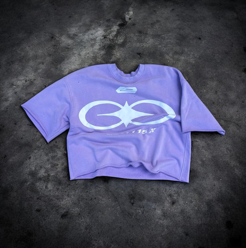 LOSTDEVINE god code heavyweight lavender shirt