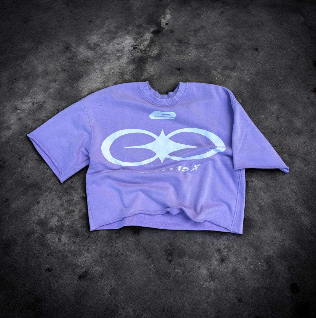 LOSTDEVINE god code heavyweight lavender shirt