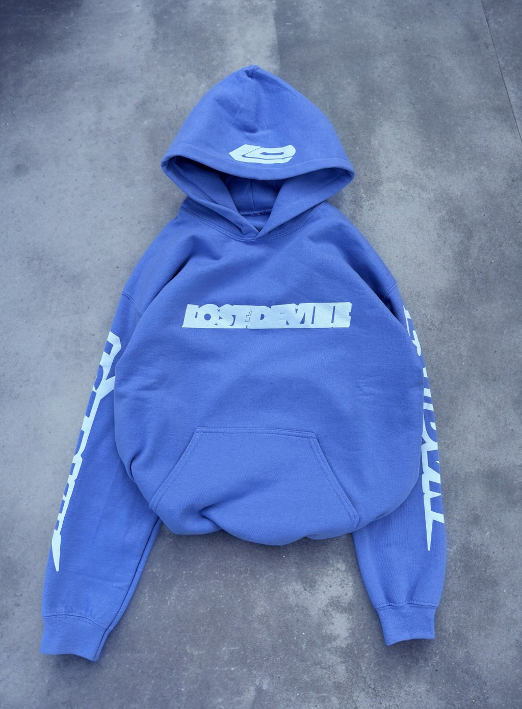 LOSTDEVINE blu lavender hoodie