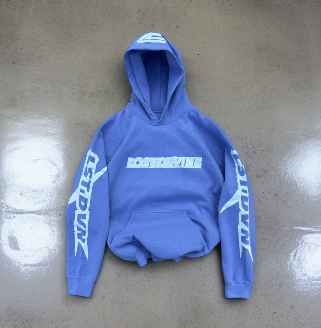 LOSTDEVINE blu lavender hoodie
